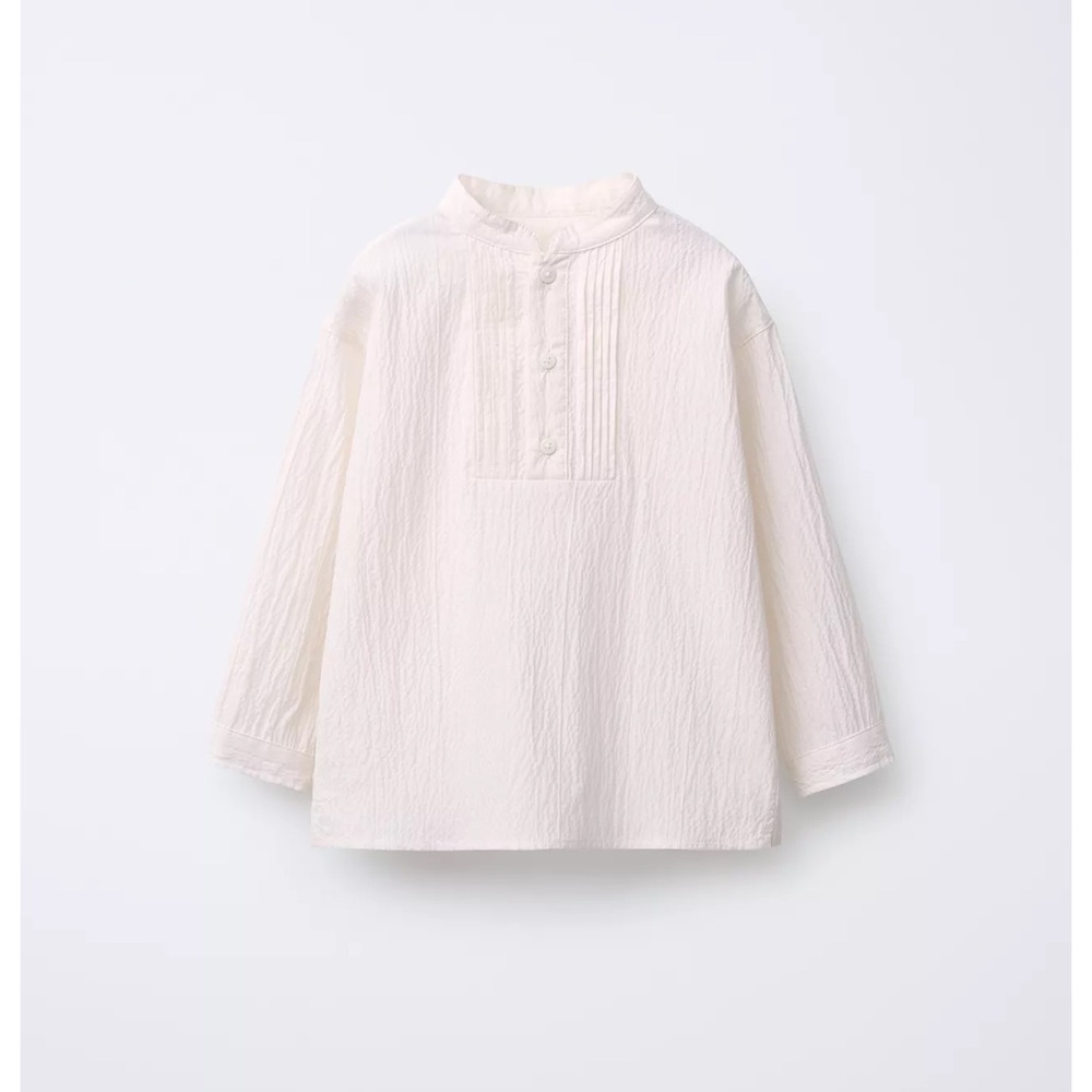 ZARA BOYS SHIRT WITH MANDARIN COLLAR